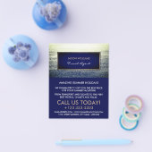 海ブルー、旅行代理店広告のフライヤー チラシ (シングル)