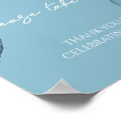 海ブルーaquamarineの好意を1つ取って下さい ポスター (角)