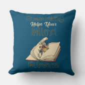 海ブ読ルーヴィンテージの本ワイルドフラワー クッション (正面)