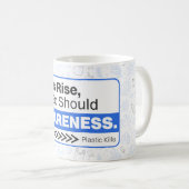 海プラスチック汚染環境認識度 コーヒーマグカップ (正面右)