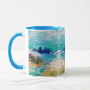 海プー絵画ズコーヒーマグビーチライフシーサイド マグカップ