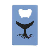 海ホエールテールシルエット クレジットカード栓抜き (正面)