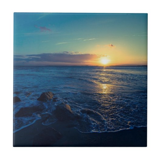 海ホライズンサンセット タイル (正面)