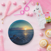 海ホライズンサンセット ペーパープレート (パーティー)