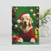 海ホリデー応援よくはしゃぐペットatクリスマスカード シーズンカード (スタンド正面)