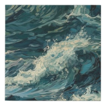 海ホワイトキャ絵を描ップ