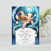 海ボホータートルベビーシャワー 招待状 (スタンド正面)