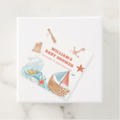 海ボーイアドベンチャーセーリングボートベビーシャワー フェイバータグ (インサイチュ)