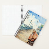 海ボードウォーク5.5インチx 8.5インチスパイラルノートブック ノートブック (内側)