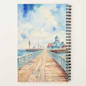 海ボードウォーク5.5インチx 8.5インチスパイラルノートブック ノートブック (裏面)