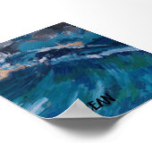 海ポスター：アーティスト・ポーラ・レイリー。 ポスター (角)