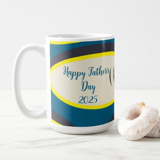 海マグロ水産の海産動物の父の日 コーヒーマグカップ (ドーナツ)