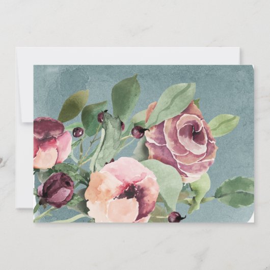 海マルサラフローラバプテスマサンキューカード 招待状 (裏面)