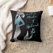 海マーメイドが飛び散ろう クッション (ブランケット)