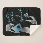 海マーメイドが飛び散ろう シェルパブランケット (正面(横))