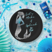 海マーメイドが飛び散ろう ペーパープレート (パーティー)