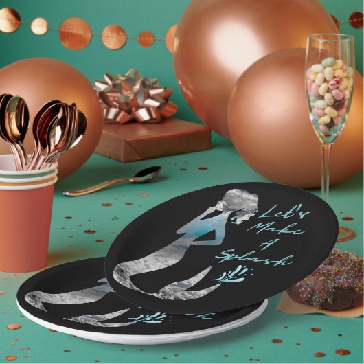 海マーメイドが飛び散ろう ペーパープレート (複数)