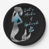 海マーメイドが飛び散ろう ペーパープレート (正面)