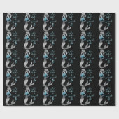 海マーメイドが飛び散ろう ラッピングペーパー (フラット)