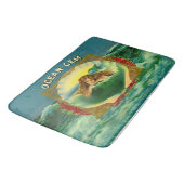 海マーメイドシガーラベル バスマット (アングル)