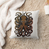 海ミスティークタコデザイン クッション (ブランケット)