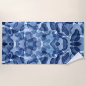 海ミスト水色 ビーチタオル (正面)