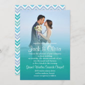 海ミスト結婚式招待状 招待状 (正面/裏面)