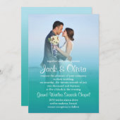 海ミスト結婚式招待状 招待状 (正面/裏面)