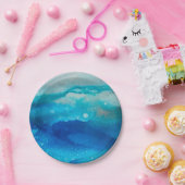 海ムード紙プレート |スタイル#5 |ビーチビベス ペーパープレート (パーティー)