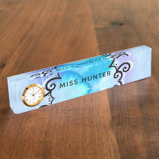 海メダリオン デスクネームプレート (側面)