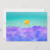 海メルメイドトリオ誕生日招待状 招待状 (裏面)