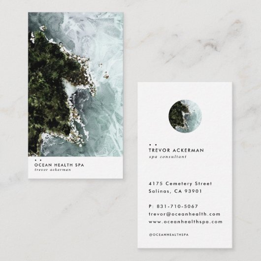 海モダンカード 名刺 (正面/裏面)