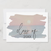 海モダンサンセットビーチ卒業発表 招待状 (正面)