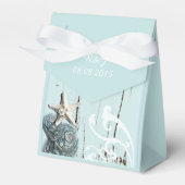 海モダンシーシェルビーチ結婚式 フェイバーボックス (正面サイド)