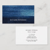 海モダンビーチブルーの名刺 名刺 (正面/裏面)