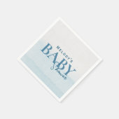 海モダン水彩赤ちゃんシャワーナプキン スタンダードカクテルナプキン (角)