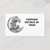 海モダン波名刺 名刺 (裏面)