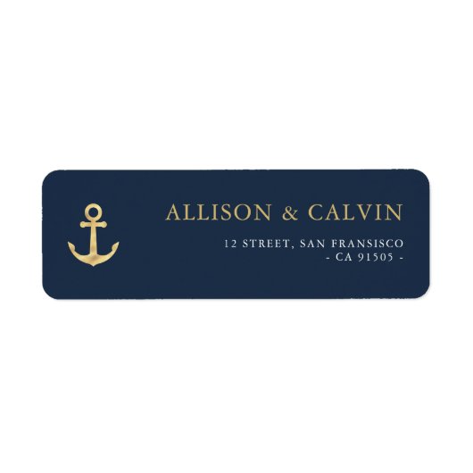 海モダン航海の住所 シール (正面)