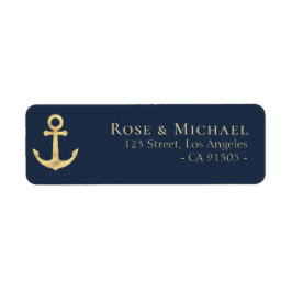 海モダン航海の住所 シール