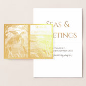 海モダン航海の海&あいさつウミガメ 箔カード (ディスプレー)