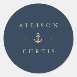 海モダン航海の結婚のシール ラウンドシール