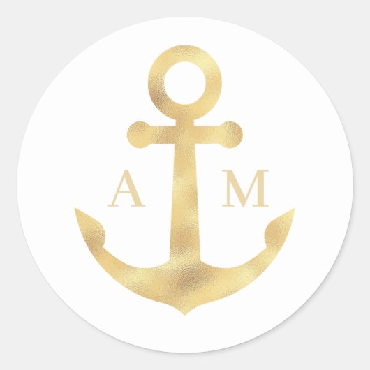 海モダン航海の結婚のシール ラウンドシール (正面)