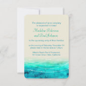 海モダン色彩の鮮やかのリハ結婚ーナー招待状 招待状 (裏面)