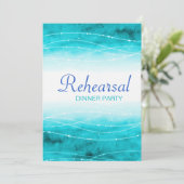 海モダン色彩の鮮やかのリハ結婚ーナー招待状 招待状 (スタンド正面)