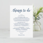 海モダン軍，すべきこと，旅程表 プログラム (スタンド正面)