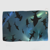 海モダン銀河系 ゴルフタオル (横)