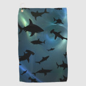 海モダン銀河系 ゴルフタオル (正面)