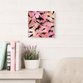 海モダン銀河系 スクエア壁時計