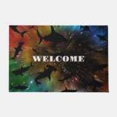 海モダン銀河系 ドアマット (正面)