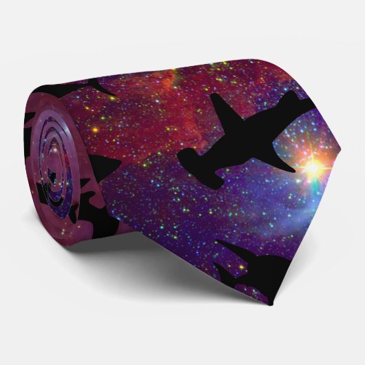 海モダン銀河系 ネクタイ (ロール)